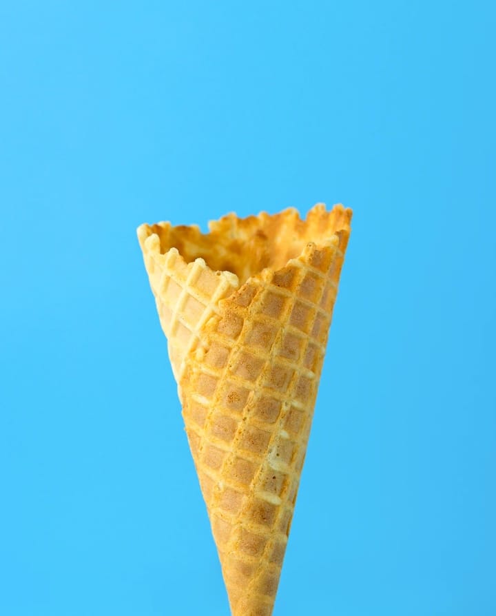 Ice-cream cone with background